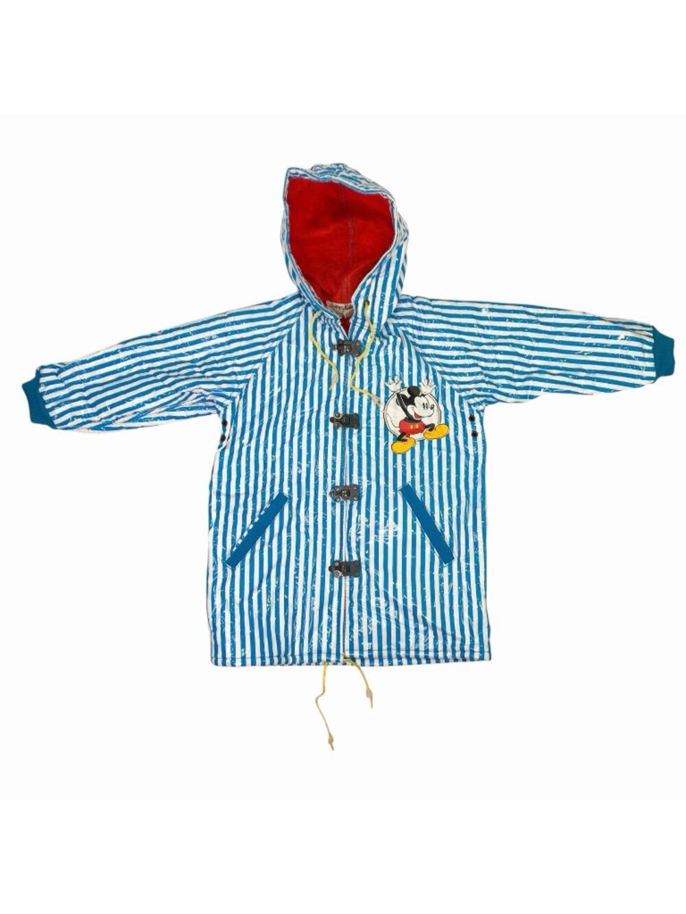 Vintage 90s Disney Mickey Mouse Raincoat Jacket Kids Size S (4) Mickey & Co